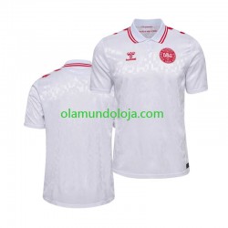 Camisola Dinamarca Homem Equipamento Segundo Euro 2024 Manga Curta